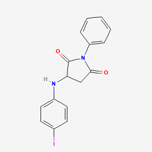 molecular formula C16H13IN2O2 B4933029 3-[(4-iodophenyl)amino]-1-phenyl-2,5-pyrrolidinedione 