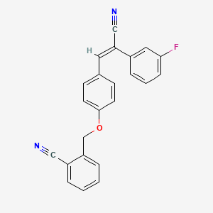 2-({4-[2-cyano-2-(3-fluorophenyl)vinyl]phenoxy}methyl)benzonitrile