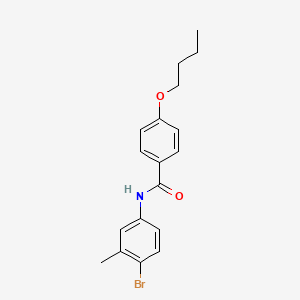 molecular formula C18H20BrNO2 B4933053 N-(4-bromo-3-methylphenyl)-4-butoxybenzamide 