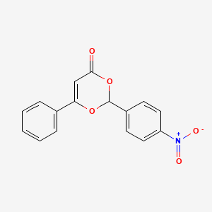2-(4-nitrophenyl)-6-phenyl-4H-1,3-dioxin-4-one