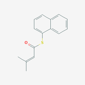 molecular formula C15H14OS B493308 S-(1-naphthyl) 3-methyl-2-butenethioate 