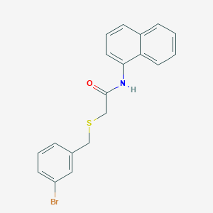 2-[(3-bromobenzyl)thio]-N-1-naphthylacetamide