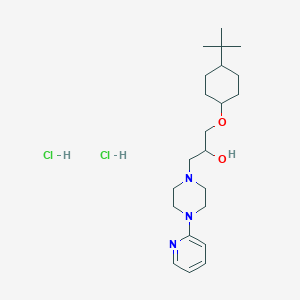 1-[(4-tert-butylcyclohexyl)oxy]-3-[4-(2-pyridinyl)-1-piperazinyl]-2-propanol dihydrochloride