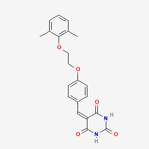 5-{4-[2-(2,6-dimethylphenoxy)ethoxy]benzylidene}-2,4,6(1H,3H,5H)-pyrimidinetrione