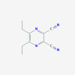 molecular formula C10H10N4 B493317 5,6-Diethylpyrazine-2,3-dicarbonitrile 
