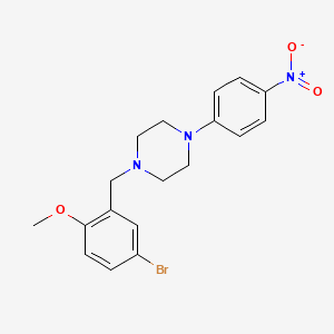 1-(5-bromo-2-methoxybenzyl)-4-(4-nitrophenyl)piperazine