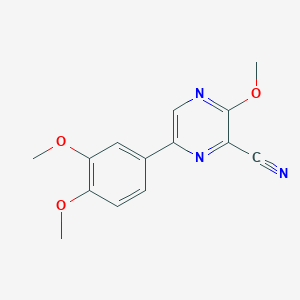 6-(3,4-Dimethoxyphenyl)-3-methoxy-2-pyrazinecarbonitrile