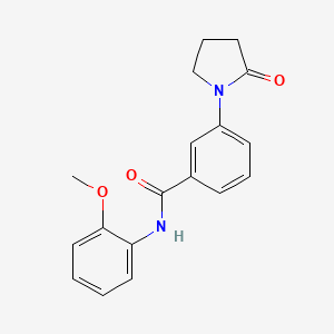 N-(2-methoxyphenyl)-3-(2-oxo-1-pyrrolidinyl)benzamide