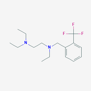 molecular formula C16H25F3N2 B4933233 N,N,N'-triethyl-N'-[2-(trifluoromethyl)benzyl]-1,2-ethanediamine 