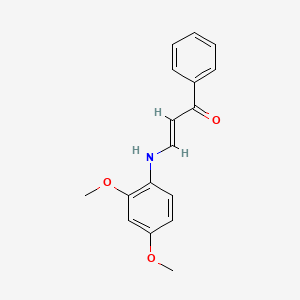 3-[(2,4-dimethoxyphenyl)amino]-1-phenyl-2-propen-1-one