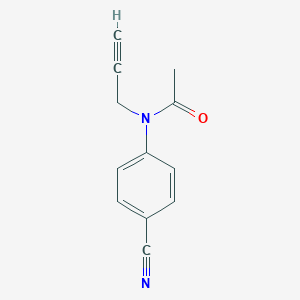 molecular formula C12H10N2O B493325 N-(4-cyanophenyl)-N-(2-propynyl)acetamide 