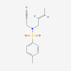molecular formula C14H17NO2S B493328 N-Crotyl-N-propargyl-p-toluenesulfonamide 