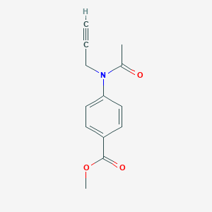 molecular formula C13H13NO3 B493332 Methyl 4-[acetyl(2-propynyl)amino]benzoate 