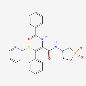 N-[1-{[(1,1-dioxidotetrahydro-3-thienyl)amino]carbonyl}-2-phenyl-2-(2-pyridinylthio)vinyl]benzamide