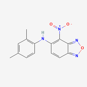 molecular formula C14H12N4O3 B4933394 N-(2,4-dimethylphenyl)-4-nitro-2,1,3-benzoxadiazol-5-amine 