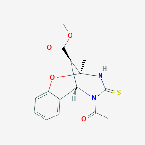 (2S,6S,11R)-3,4,5,6-Tetrahydro-2-methyl-4-thioxo-5-acetyl-2,6-methano-2H-1,3,5-benzoxadiazocine-11-carboxylic acid methyl ester