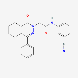 molecular formula C23H20N4O2 B4933418 N-(3-cyanophenyl)-2-(1-oxo-4-phenyl-5,6,7,8-tetrahydro-2(1H)-phthalazinyl)acetamide 