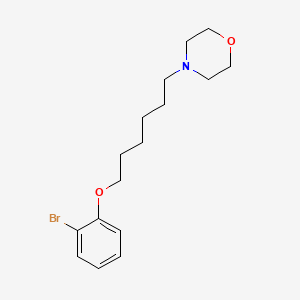 molecular formula C16H24BrNO2 B4933432 4-[6-(2-bromophenoxy)hexyl]morpholine 