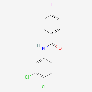 molecular formula C13H8Cl2INO B4933493 N-(3,4-dichlorophenyl)-4-iodobenzamide 