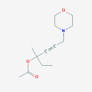 molecular formula C13H21NO3 B4933496 1-ethyl-1-methyl-4-(4-morpholinyl)-2-butyn-1-yl acetate 