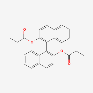 molecular formula C26H22O4 B4933531 1,1'-binaphthalene-2,2'-diyl dipropanoate 