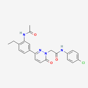 2-[3-[3-(acetylamino)-4-ethylphenyl]-6-oxo-1(6H)-pyridazinyl]-N-(4-chlorophenyl)acetamide