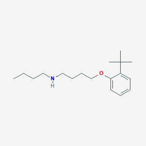 molecular formula C18H31NO B4933589 N-butyl-4-(2-tert-butylphenoxy)-1-butanamine 