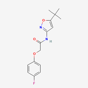 molecular formula C15H17FN2O3 B4933597 N-(5-tert-butyl-3-isoxazolyl)-2-(4-fluorophenoxy)acetamide 
