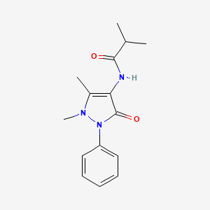 molecular formula C15H19N3O2 B4933617 N-(1,5-dimethyl-3-oxo-2-phenyl-2,3-dihydro-1H-pyrazol-4-yl)-2-methylpropanamide 