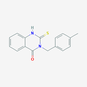 molecular formula C16H14N2OS B493362 3-(4-methylbenzyl)-2-thioxo-2,3-dihydroquinazolin-4(1H)-one CAS No. 35977-05-0