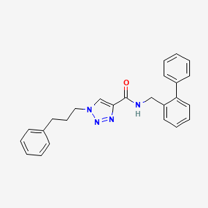 N-(2-biphenylylmethyl)-1-(3-phenylpropyl)-1H-1,2,3-triazole-4-carboxamide