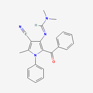 N'-(2-benzoyl-4-cyano-5-methyl-1-phenyl-1H-pyrrol-3-yl)-N,N-dimethylimidoformamide