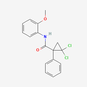 2,2-dichloro-N-(2-methoxyphenyl)-1-phenylcyclopropanecarboxamide