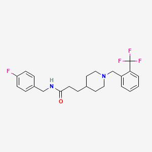 N-(4-fluorobenzyl)-3-{1-[2-(trifluoromethyl)benzyl]-4-piperidinyl}propanamide