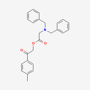 2-(4-methylphenyl)-2-oxoethyl N,N-dibenzylglycinate