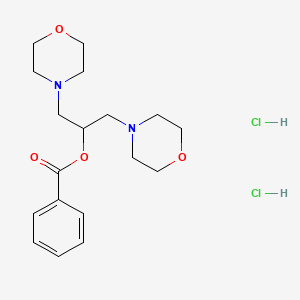 2-(4-morpholinyl)-1-(4-morpholinylmethyl)ethyl benzoate dihydrochloride