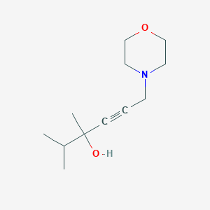 2,3-dimethyl-6-(4-morpholinyl)-4-hexyn-3-ol