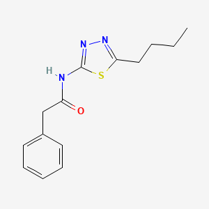 molecular formula C14H17N3OS B4933826 N-(5-butyl-1,3,4-thiadiazol-2-yl)-2-phenylacetamide 