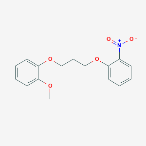molecular formula C16H17NO5 B4933875 1-methoxy-2-[3-(2-nitrophenoxy)propoxy]benzene 