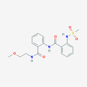 N-(2-{[(2-methoxyethyl)amino]carbonyl}phenyl)-2-[(methylsulfonyl)amino]benzamide