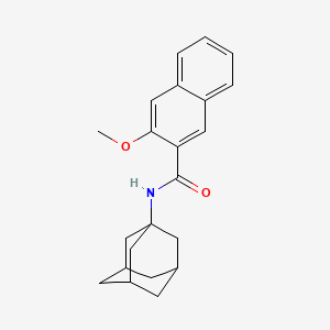molecular formula C22H25NO2 B4933950 N-1-adamantyl-3-methoxy-2-naphthamide 