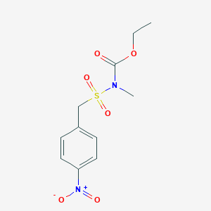 molecular formula C11H14N2O6S B493399 Ethyl {4-nitrobenzyl}sulfonyl(methyl)carbamate 