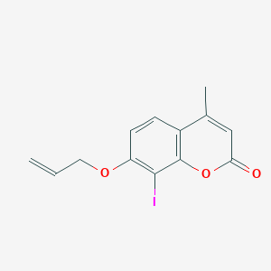 molecular formula C13H11IO3 B4933991 7-(allyloxy)-8-iodo-4-methyl-2H-chromen-2-one 