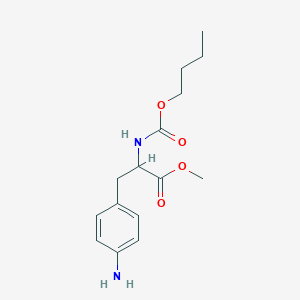 molecular formula C15H22N2O4 B493407 Methyl 3-(4-aminophenyl)-2-[(butoxycarbonyl)amino]propanoate 