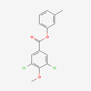 molecular formula C15H12Cl2O3 B4934134 3-methylphenyl 3,5-dichloro-4-methoxybenzoate 