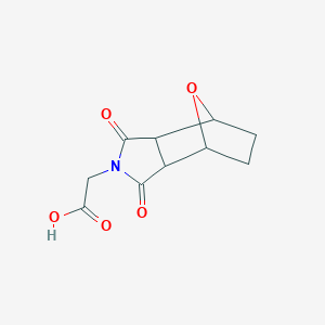 molecular formula C10H11NO5 B493416 2-(1,3-Dioxo-3a,4,5,6,7,7a-hexahydro-4,7-epoxyisoindol-2-yl)acetic acid CAS No. 1212310-79-6