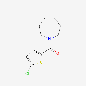molecular formula C11H14ClNOS B4934166 1-[(5-chloro-2-thienyl)carbonyl]azepane 
