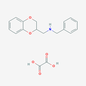 molecular formula C18H19NO6 B4934185 N-benzyl-1-(2,3-dihydro-1,4-benzodioxin-2-yl)methanamine oxalate 