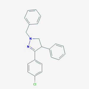 1-benzyl-3-(4-chlorophenyl)-4-phenyl-4,5-dihydro-1H-pyrazole