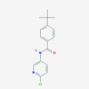 molecular formula C16H17ClN2O B493421 4-叔丁基-N-(6-氯吡啶-3-基)苯甲酰胺 CAS No. 724745-47-5